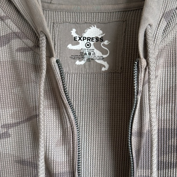 Express camo-print zip hoodie - Picture 2 of 4